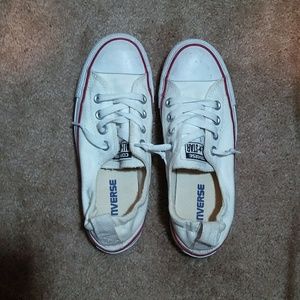 shoreline white slip- on converse